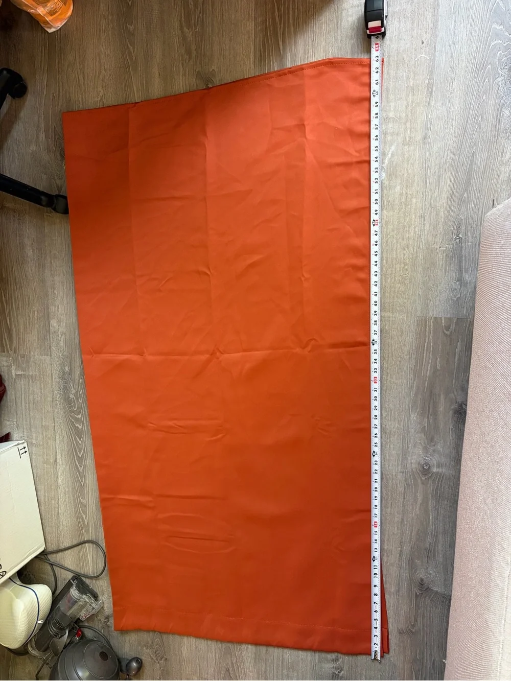 Burnt Orange Blackout Curtains 70” x 63”